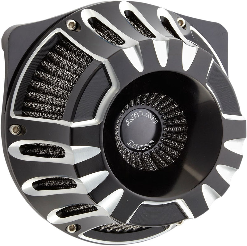 Arlen Ness Inverted Series Air Cleaner Kit - CNC Billet Aluminum - Anodized / Black for Harley-Davidson Touring, Softail, Dyna & Trike 2008-2017