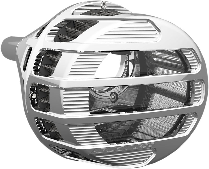 Arlen Ness Sidekick Air Cleaner Kit - Billet Aluminum - Chrome for Harley-Davidson Touring, Softail, Dyna & Trike 2008-2017