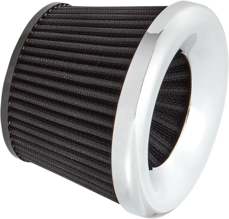 Arlen Ness Replacement Velocity 65°/90° Air Filter - Velocity 65° /  Velocity 90°, Each - Chrome for Harley-Davidson Touring, Softail, Sportster & Dyna 1935-2025