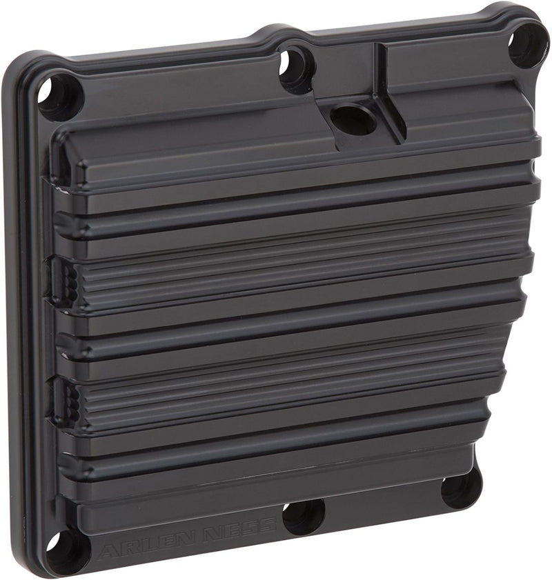 Arlen Ness 10-gauge Transmission Top Cover - Each, Aluminum - Anodized / Black for Harley-Davidson Touring, Softail, Dyna & Trike 2017-2024