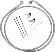 Drag Specialties Front Brake Line Stainless Steel Extended 10" - Part #17412679 - Hogparts UK