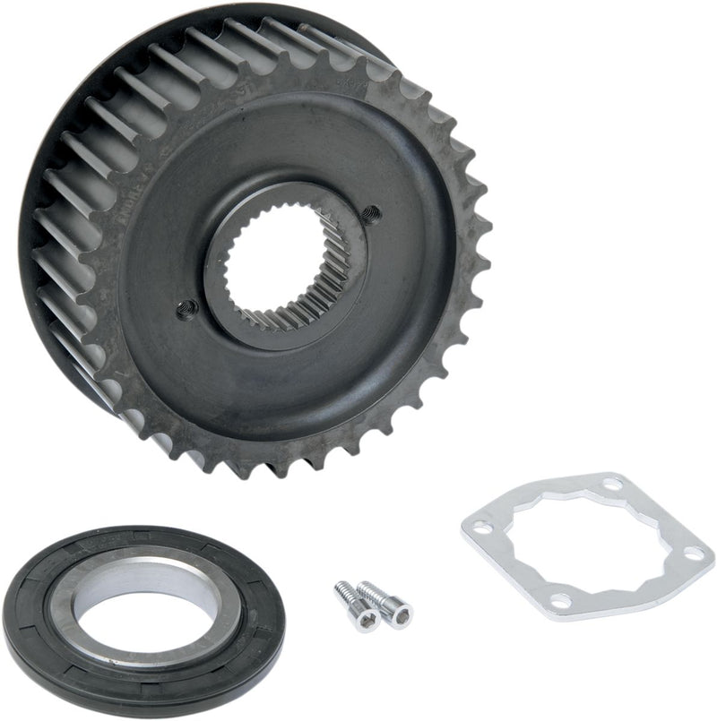 Andrews Belt Drive Transmission Pulley - Stock Replacement, Each, Steel for Harley-Davidson Touring, Softail, Dyna & FXR 1985-1993