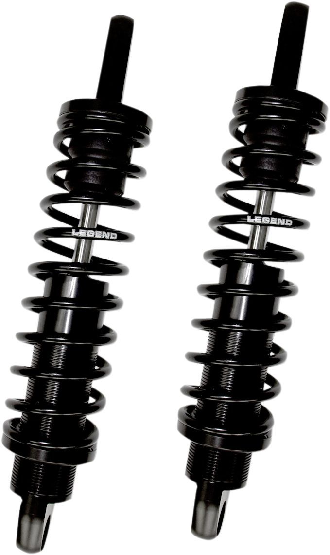 Legend Suspension REVO XL Coil Suspension - Coilover Twin-Tube, Pair, Aluminum - Anodized / Black for Harley-Davidson Sportster 2004-2022