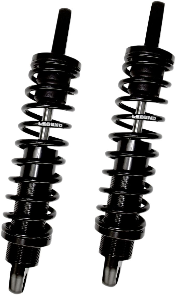 Legend Suspension REVO XL Coil Suspension - Aluminum, Coilover Twin-Tube, Pair - Anodized / Black for Harley-Davidson Sportster 2004-2022