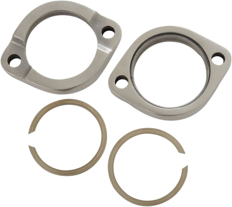 Drag Specialties Exhaust Flange Kit Heavy Duty Stainless Steel - Part #18610888 - Hogparts UK