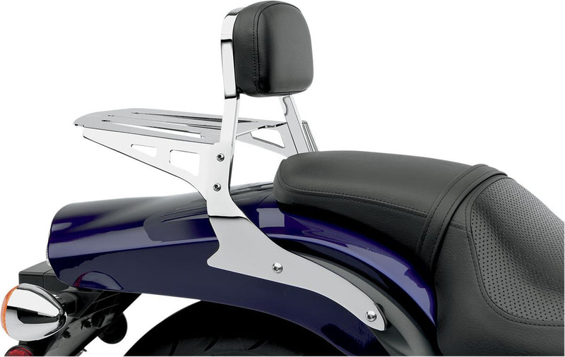 Cobra Square Sissy Bar - Steel, Each, Mini - Chrome for Harley-Davidson Softail 2000-2017