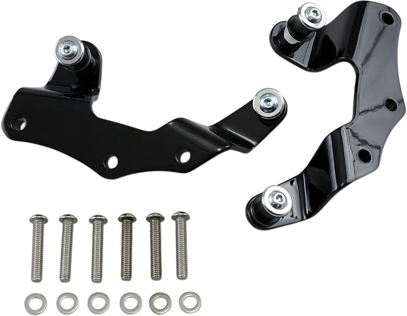 Cobra Docking Kit for Detachable Backrest - Sissy Bar, Quick-Detach - Black for Harley-Davidson Touring 2009-2013