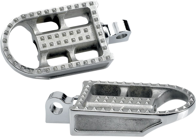 Biltwell Mushman Steel Footpegs RAW Polished