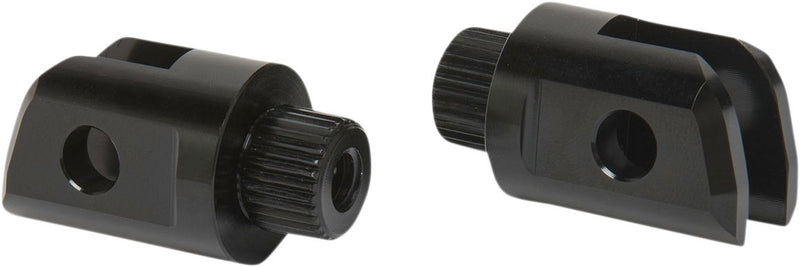 Arlen Ness Splined Peg Mount - Aluminum, Foot Peg, Pair - Black for Harley-Davidson Softail & FXR 2018-2024