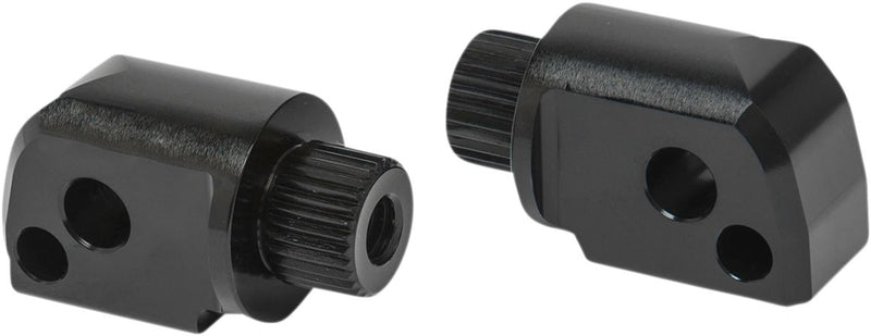 Arlen Ness Splined Peg Mount - Foot Peg, Aluminum, Pair - Black for Harley-Davidson Softail, Dyna & FXR 2018-2023