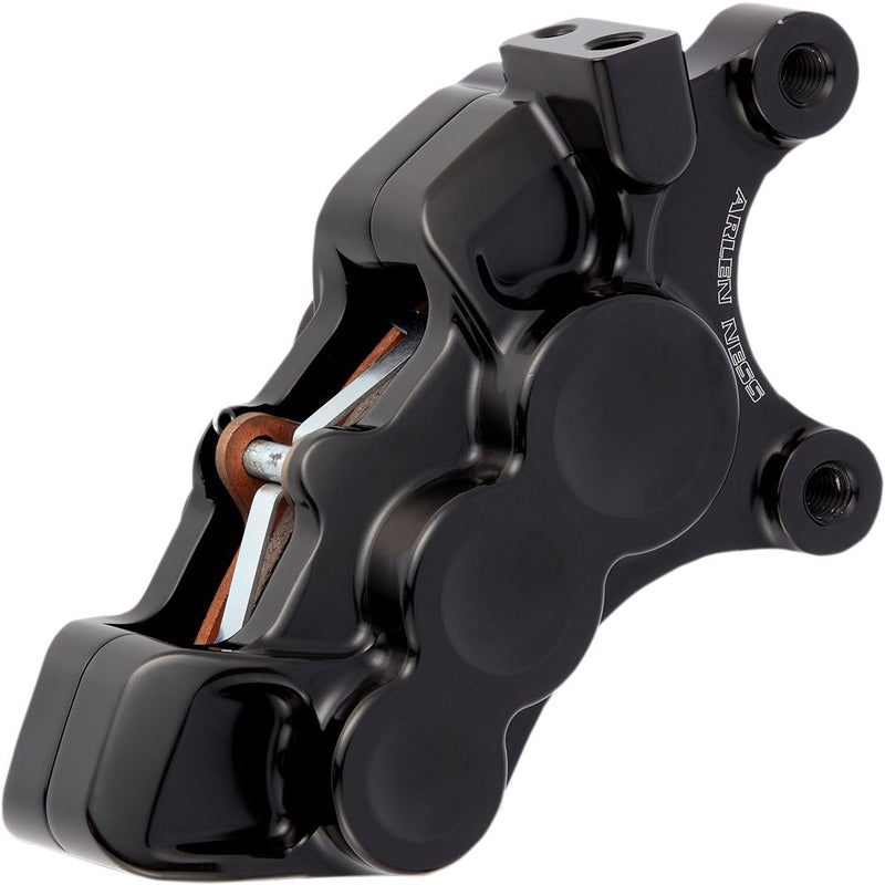 Arlen Ness Ness Tech Six-piston Differential Bore Caliper - Each, Billet Aluminum - Black for Harley-Davidson Touring, Softail, Sportster & FXR 2008-2024