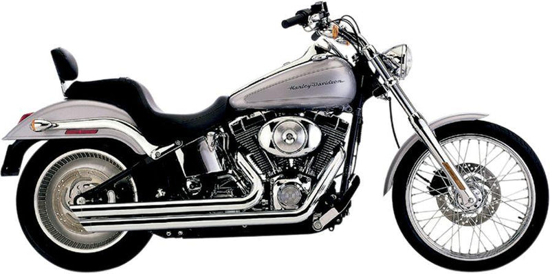 Cobra Speedster Slashdown Exhaust System - Full System, Straight, Each - Chrome for Harley-Davidson Softail 2007-2011