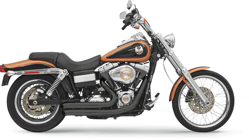 Bassani Xhaust Firesweep Series Exhaust System - Full System, Each, Steel - Black for Harley-Davidson Dyna 2006-2017