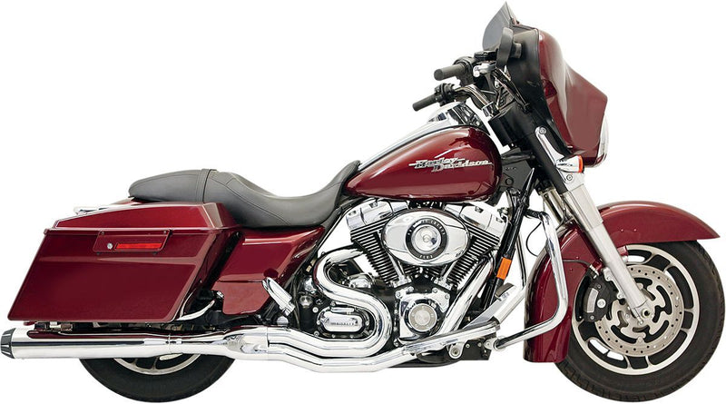 Bassani Xhaust Road Rage II B1 Power 2:1 Touring Exhaust - Full System, Each, Aluminum /  Steel - Chrome for Harley-Davidson Touring & Trike 1995-2016