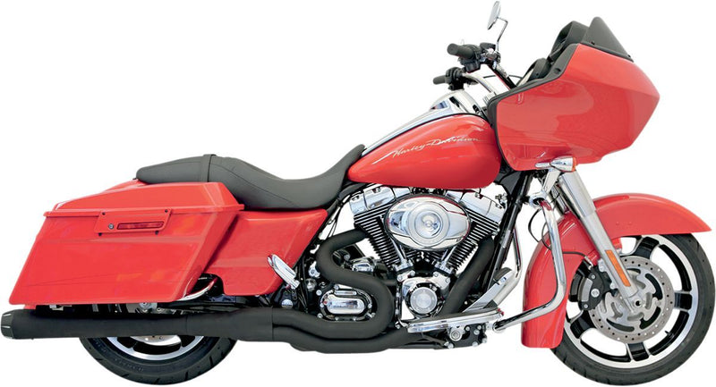 Bassani Xhaust Road Rage 2:1 B4 Exhaust System - Each, Steel, Full System - Black for Harley-Davidson Touring & Trike 1995-2016
