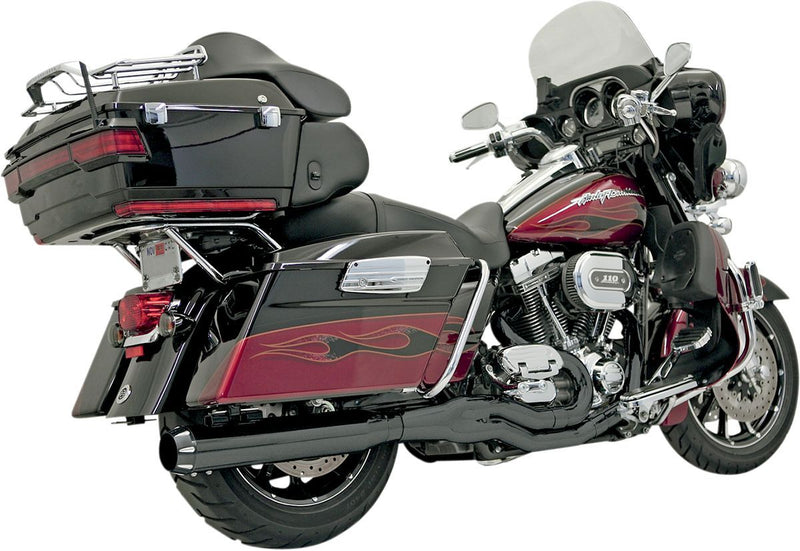 Bassani Xhaust Road Rage 2:1 B4 Exhaust System - Each, Full System, Steel - Black for Harley-Davidson Touring & Trike 1995-2016