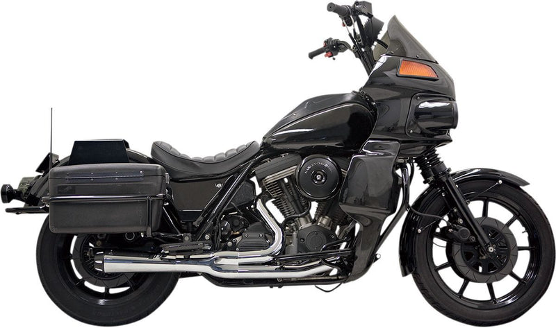 Bassani Xhaust Road Rage 2:1 Exhaust System - Full System, Each, Short - Chrome for Harley-Davidson FXR 1984-2000