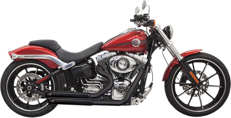 Bassani Xhaust Pro-street Exhaust System - Each, Full System, Steel - Black for Harley-Davidson Softail 2008-2017