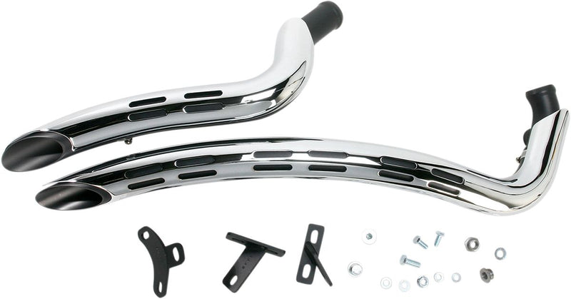 Bassani Xhaust Radial Sweeper Exhaust - Curved, Each, Radius Sweeper - Black for Harley-Davidson Softail & Dyna 1986-2017