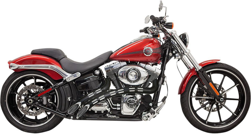 Bassani Xhaust Radial Sweeper Exhaust - Radius Sweeper, Full System, Curved - Chrome for Harley-Davidson Softail & Dyna 1986-2017