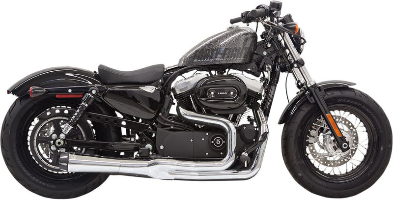 Bassani Xhaust Road Rage II Mega Power 2:1 System - Aluminum /  Steel, Full System, Each - Chrome for Harley-Davidson Sportster 2014-2022