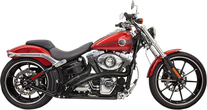 Bassani Xhaust Radial Sweeper Exhaust - Steel, Each, Radius Sweeper - Black for Harley-Davidson Softail, Dyna & FXR 1986-2017