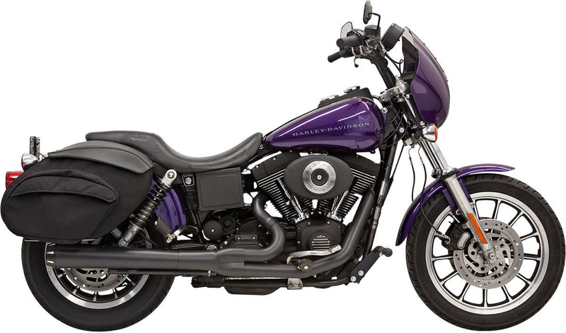 Bassani Xhaust Road Rage 2:1 Exhaust System - 53,34 cm (21"), Full System, Long - Black for Harley-Davidson Dyna 1991-2005