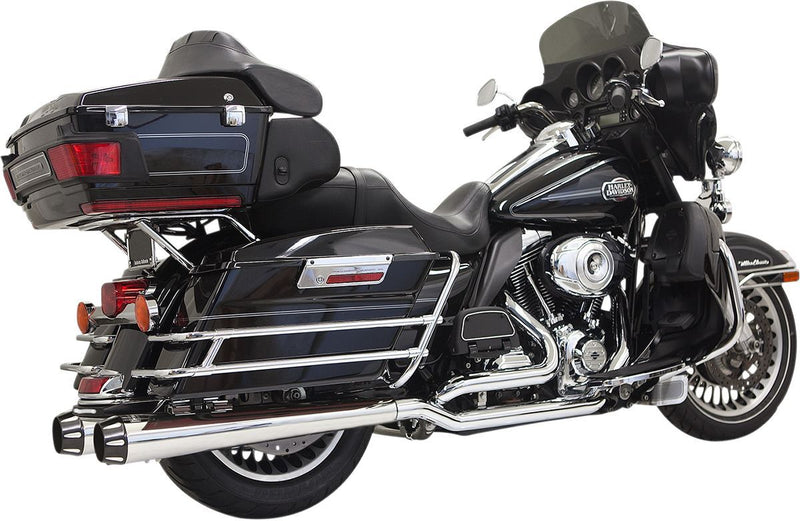 Bassani Xhaust True-dual Down Under System - Aluminum /  Steel, Set, Full System - Chrome for Harley-Davidson Touring 2009-2016
