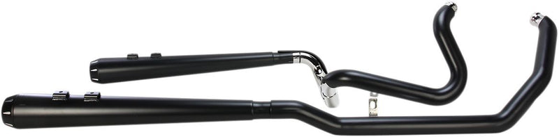 Bassani Xhaust True-dual Down Under System - Aluminum /  Steel, Set, Full System - Black for Harley-Davidson Touring 2009-2016