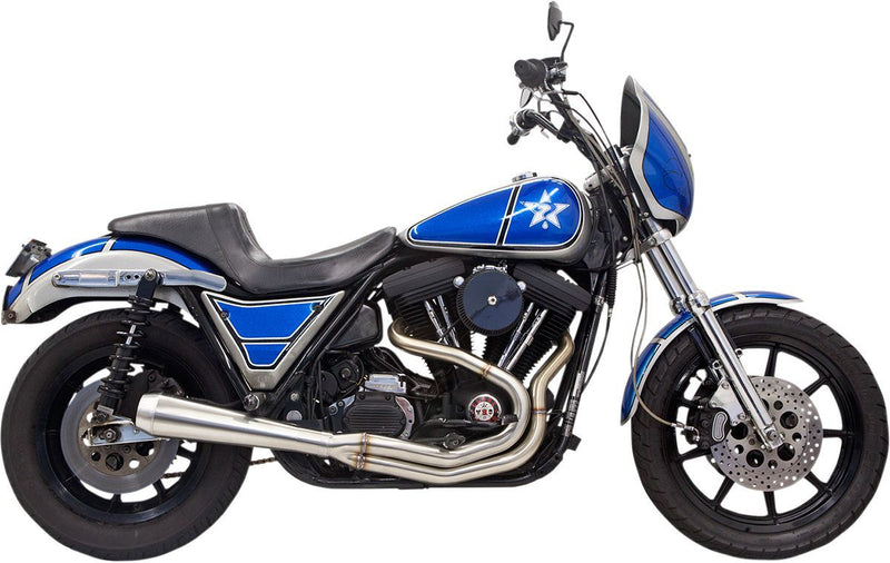 Bassani Xhaust Road Rage III FXR Exhaust System - Full System, Each, Aluminum /  Stainless Steel - Brushed for Harley-Davidson FXR 1984-2000