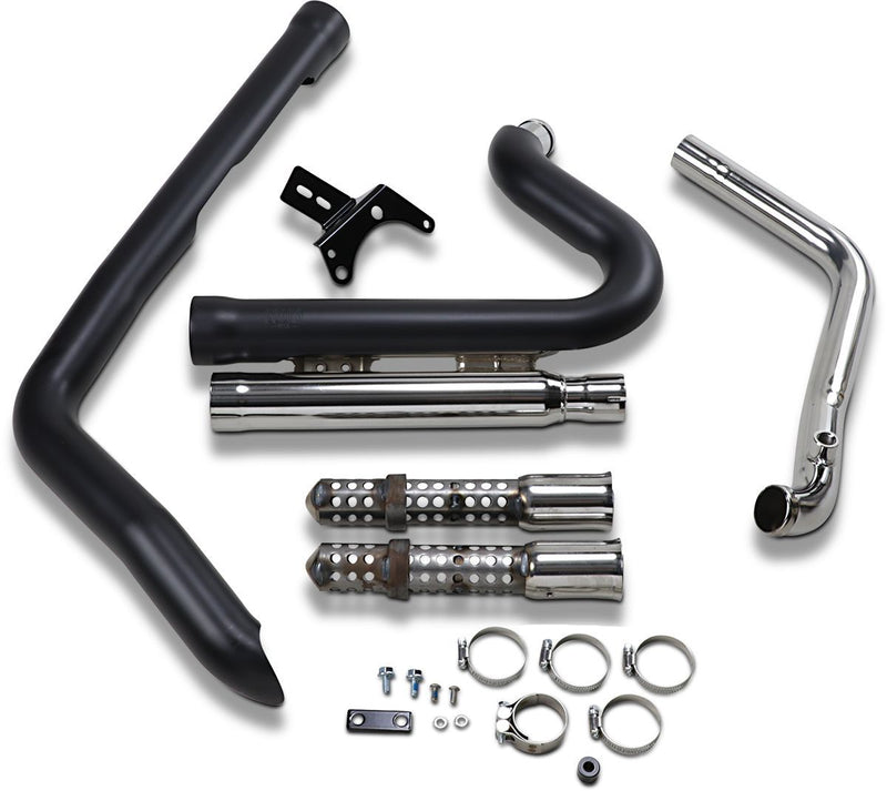 Cobra Speedster 909 Exhaust System - Each, Full System, Speedster Short - Black for Harley-Davidson Dyna 2006-2011