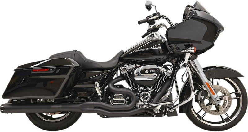 Bassani Xhaust Road Rage 2:1 B4 Exhaust System - Steel, Each, Full System - Black for Harley-Davidson Touring & Trike 2017-2025