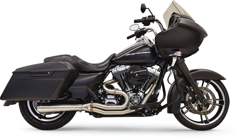 Bassani Xhaust Road Rage III 2:1 Exhaust System - Full System, Each, Stainless Steel - Raw for Harley-Davidson Touring & Softail 2007-2016