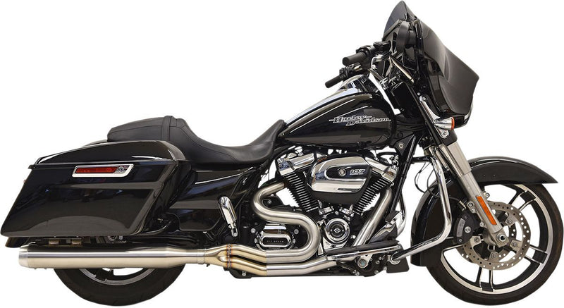 Bassani Xhaust Road Rage III 2:1 Exhaust System - Full System, Long, Each - Raw for Harley-Davidson Touring & Trike 2017-2025