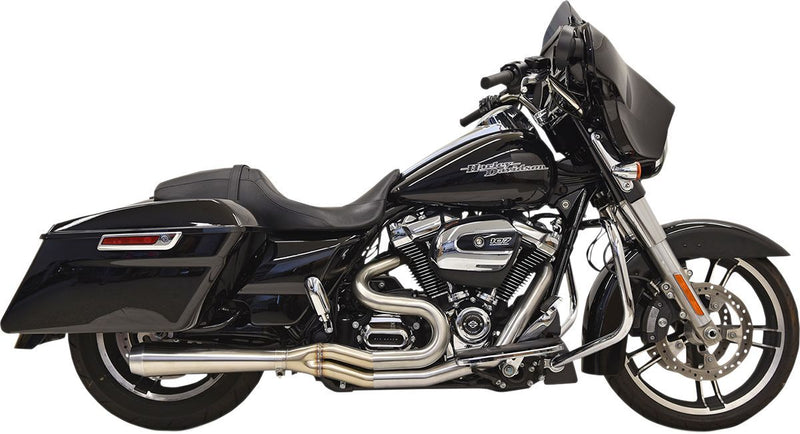 Bassani Xhaust Road Rage III 2:1 Exhaust System - Full System, Each, Stainless Steel - Raw for Harley-Davidson Touring & Trike 2017-2025