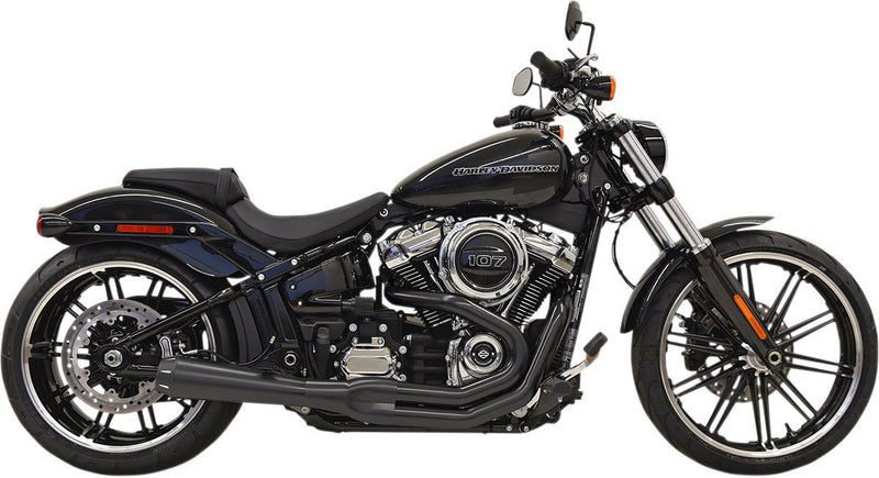 Bassani Xhaust Road Rage 2:1 Exhaust System - Full System, Each, Upswept - Black for Harley-Davidson Softail & Dyna 2018-2021