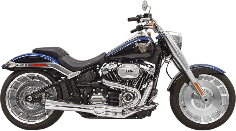 Bassani Xhaust Road Rage 2:1 Exhaust System - Each, Steel, Upswept - Chrome for Harley-Davidson Softail & Dyna 2018-2021