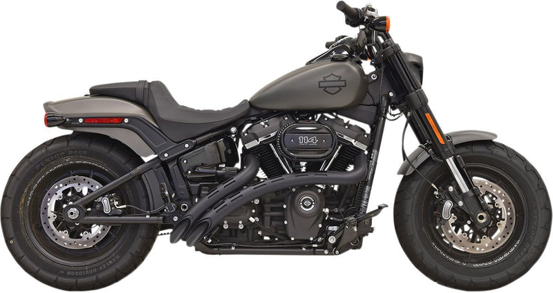 Bassani Xhaust Radial Sweeper Exhaust - Steel, Each, Curved - Black for Harley-Davidson Softail, Dyna & FXR 2018-2026