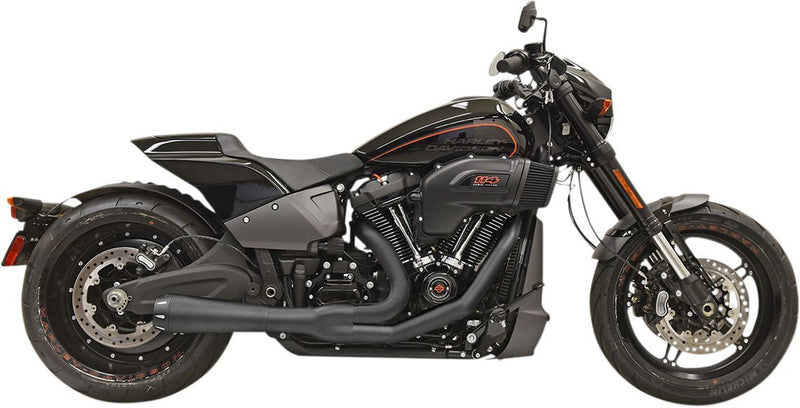 Bassani Xhaust 2-into-1 Road Rage Exhaust System - Short /  Straight, Each, Aluminum /  Steel - Black for Harley-Davidson Softail & Dyna 2018-2025