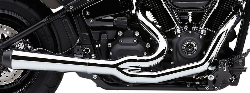 Cobra El Diablo 2:1 Exhaust System - Each, Full System, Upswept - Chrome for Harley-Davidson Softail 2018-2024