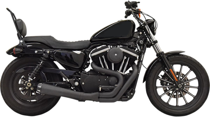 Bassani Xhaust Road Rage 2:1 Exhaust System - Each, Steel, Full System - Black for Harley-Davidson Sportster 1986-2003