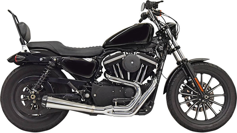 Bassani Xhaust Road Rage 2:1 Exhaust System - Each, Upswept, Steel - Chrome for Harley-Davidson Sportster 2004-2022