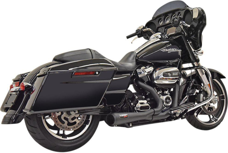 Bassani Xhaust Road Rage 2:1 Short Exhaust System - Steel, Each, Short /  Straight - Black for Harley-Davidson Touring 2017-2025