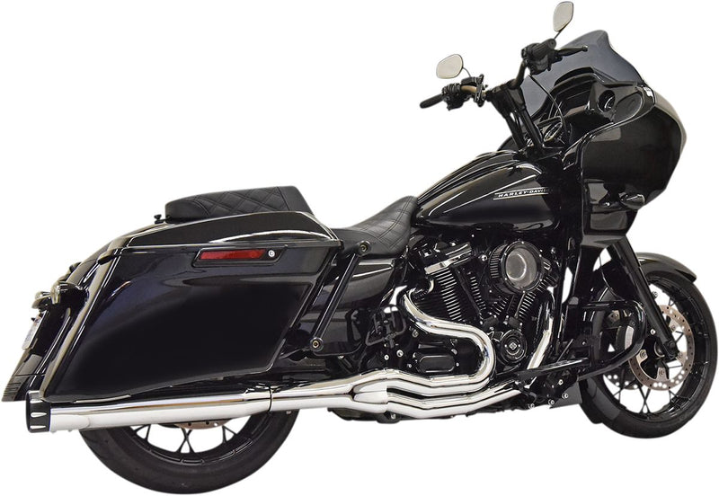 Bassani Xhaust Road Rage 2-into-1 Exhaust System - Steel, Kit, Full System - Chrome for Harley-Davidson Touring 2017-2025