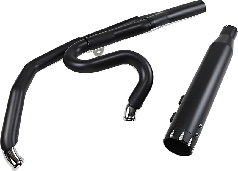 Bassani Xhaust Road Rage 2-into-1 Exhaust System - Steel, Kit, Full System - Black for Harley-Davidson Touring 2017-2025