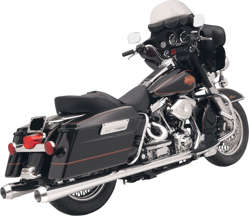 Bassani Xhaust Megaphone Slip-on Mufflers - Pair for Harley-Davidson Touring & Trike 1995-2026