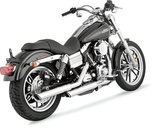 Vance & Hines 3" Round Twin Slash Slip-On Muffler - Part #18010404 - hogparts-uk.myshopify.com