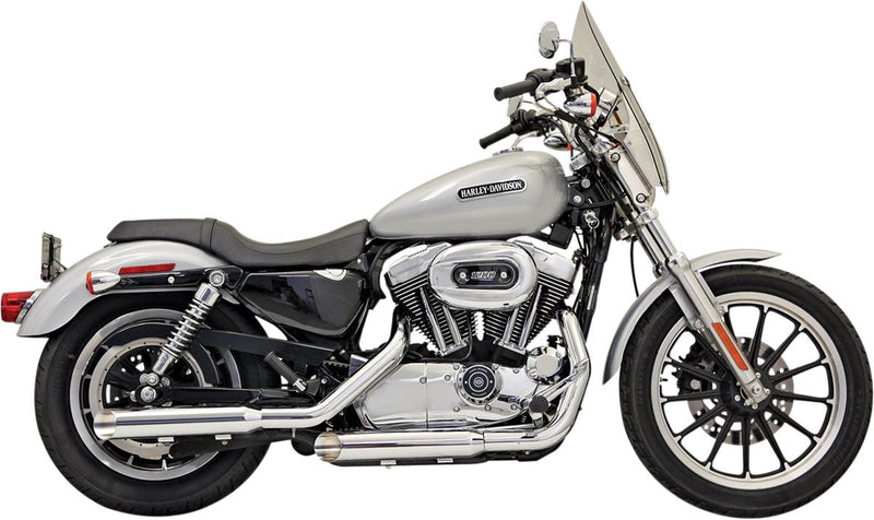 Bassani Xhaust 3" Firepower Series Slip-on Muffler - Pair, Slash-Cut for Harley-Davidson Sportster 2004-2013