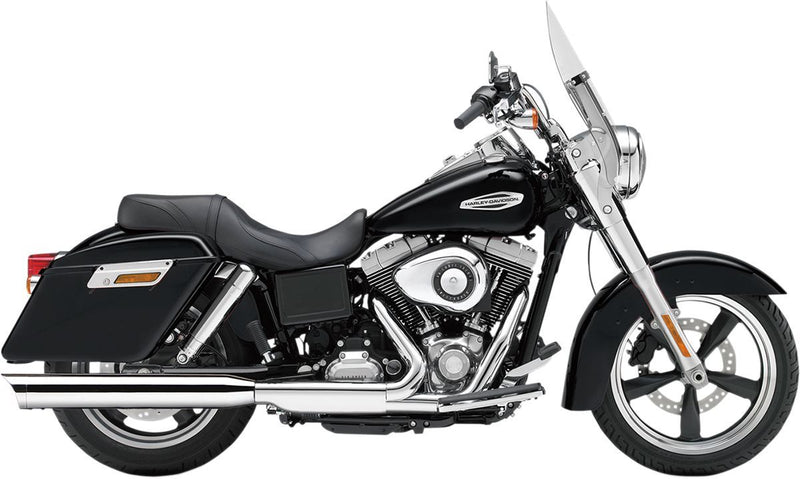 Cobra 4" Slashdown Slip-on Muffler - Round, Each for Harley-Davidson 2012-2016