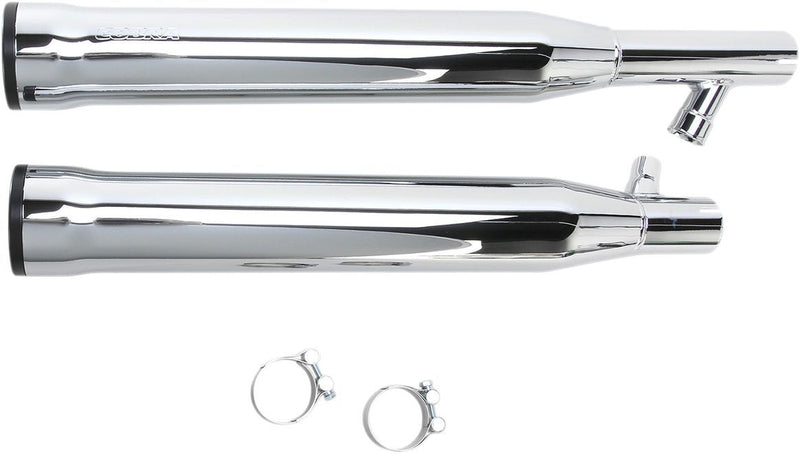Cobra Slip-on Mufflers with Race Pro Tips - Pair, Round for Harley-Davidson Softail 2000-2006